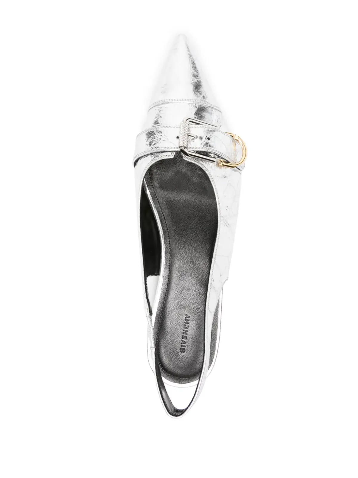 Givenchy Voyou スリングバック バレリーナシューズ - シルバー - 画像4
