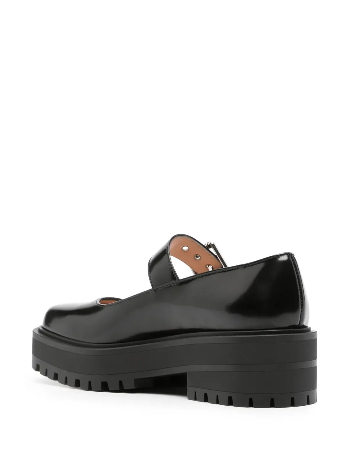 Gianvito Rossi バックル付き レザー ローファー - 画像3