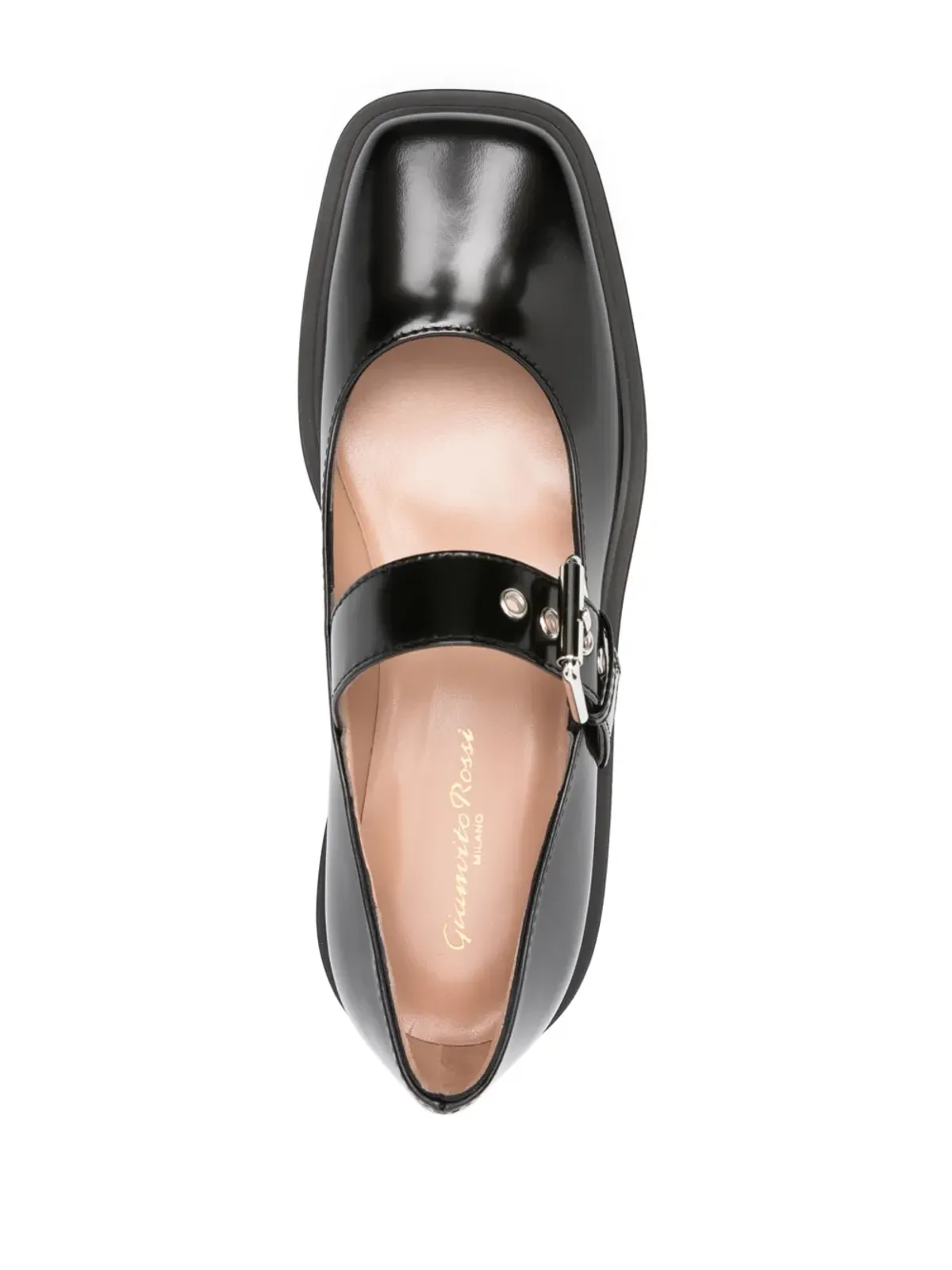 Gianvito Rossi バックル付き レザー ローファー - 画像4
