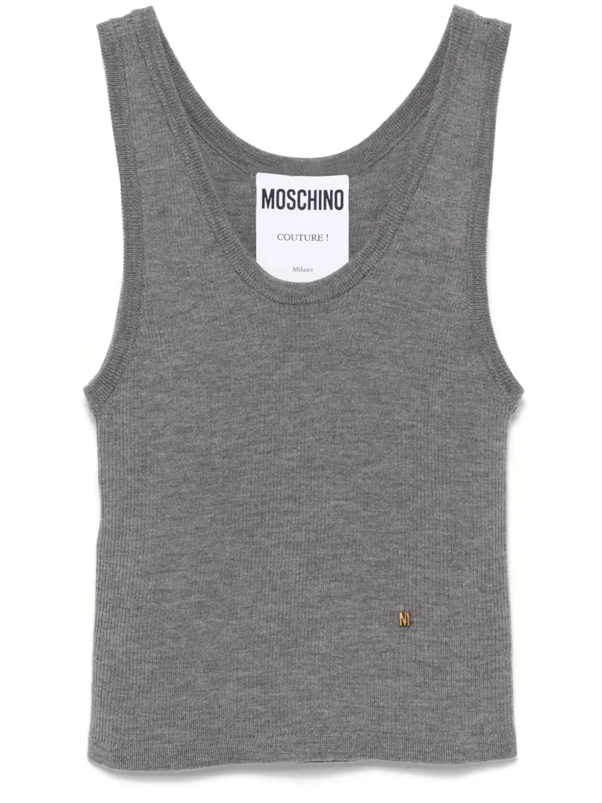 Moschino ロゴ文字入りタンクトップ - グレー - 画像1
