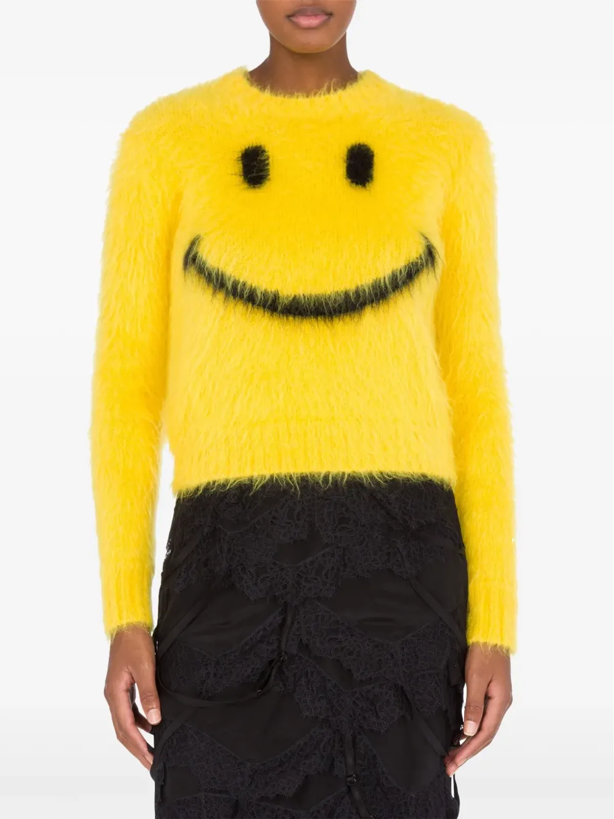 Moschino x Smiley インターシャ編み セーター - 画像2