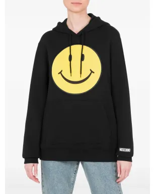 Moschino スマイリーロゴ入り コットン フーディー - サムネイル2