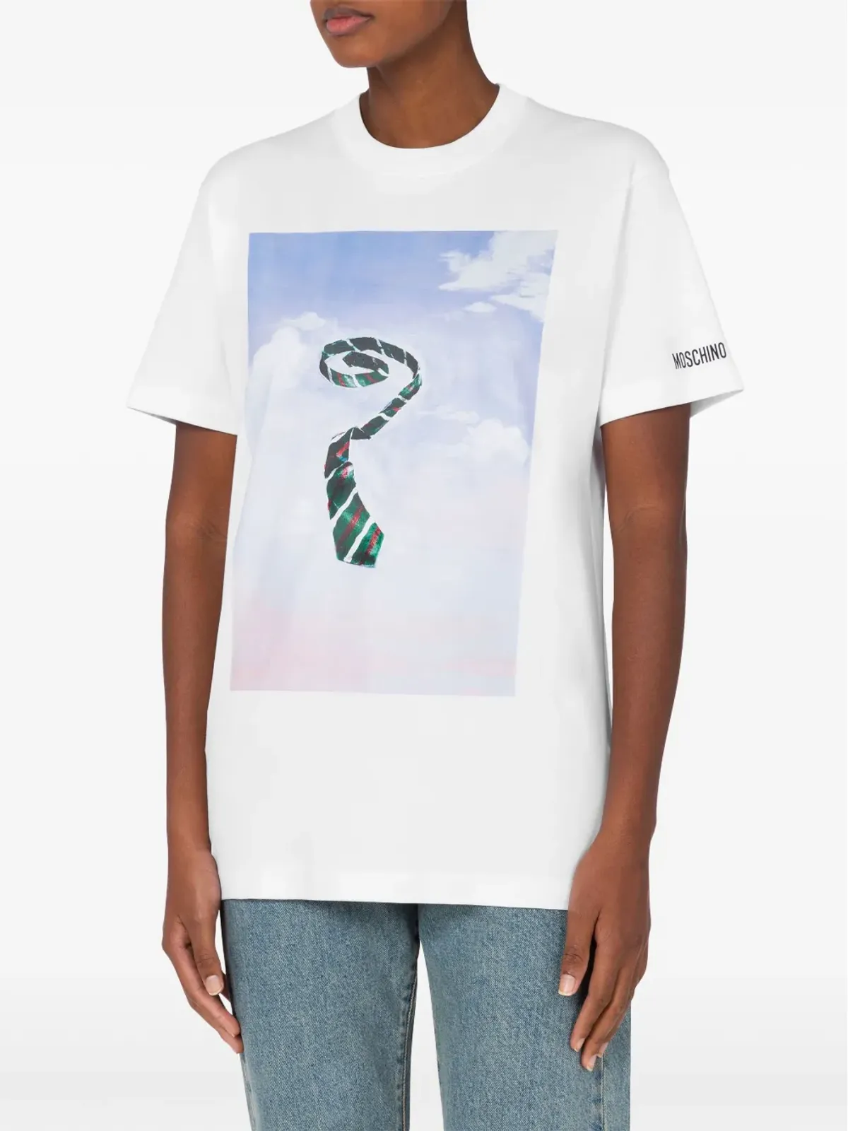 Moschino グラフィックプリント コットン Tシャツ - ホワイト - 画像2
