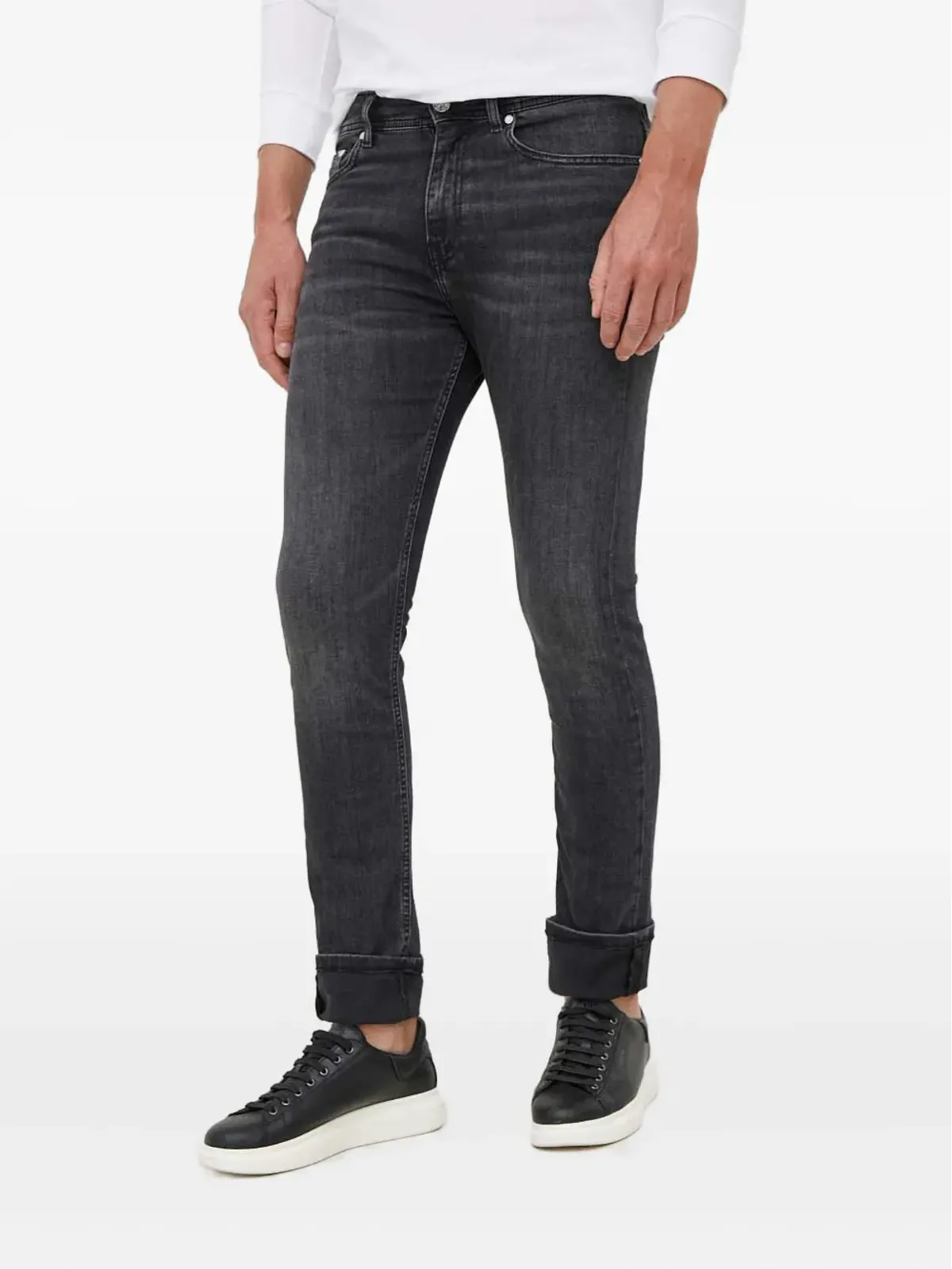 Karl Lagerfeld ロゴパッチ ジーンズ - 画像1