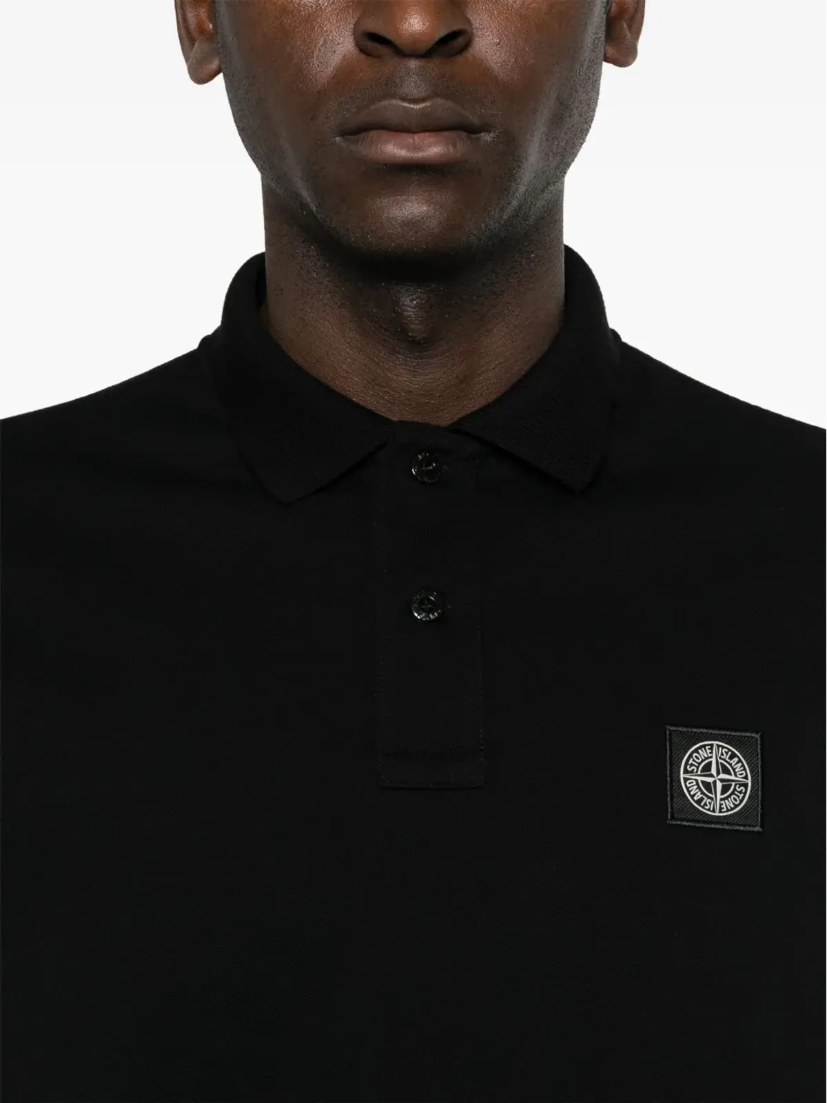 Stone Island コンパスパッチ ピケ ポロシャツ - 画像5