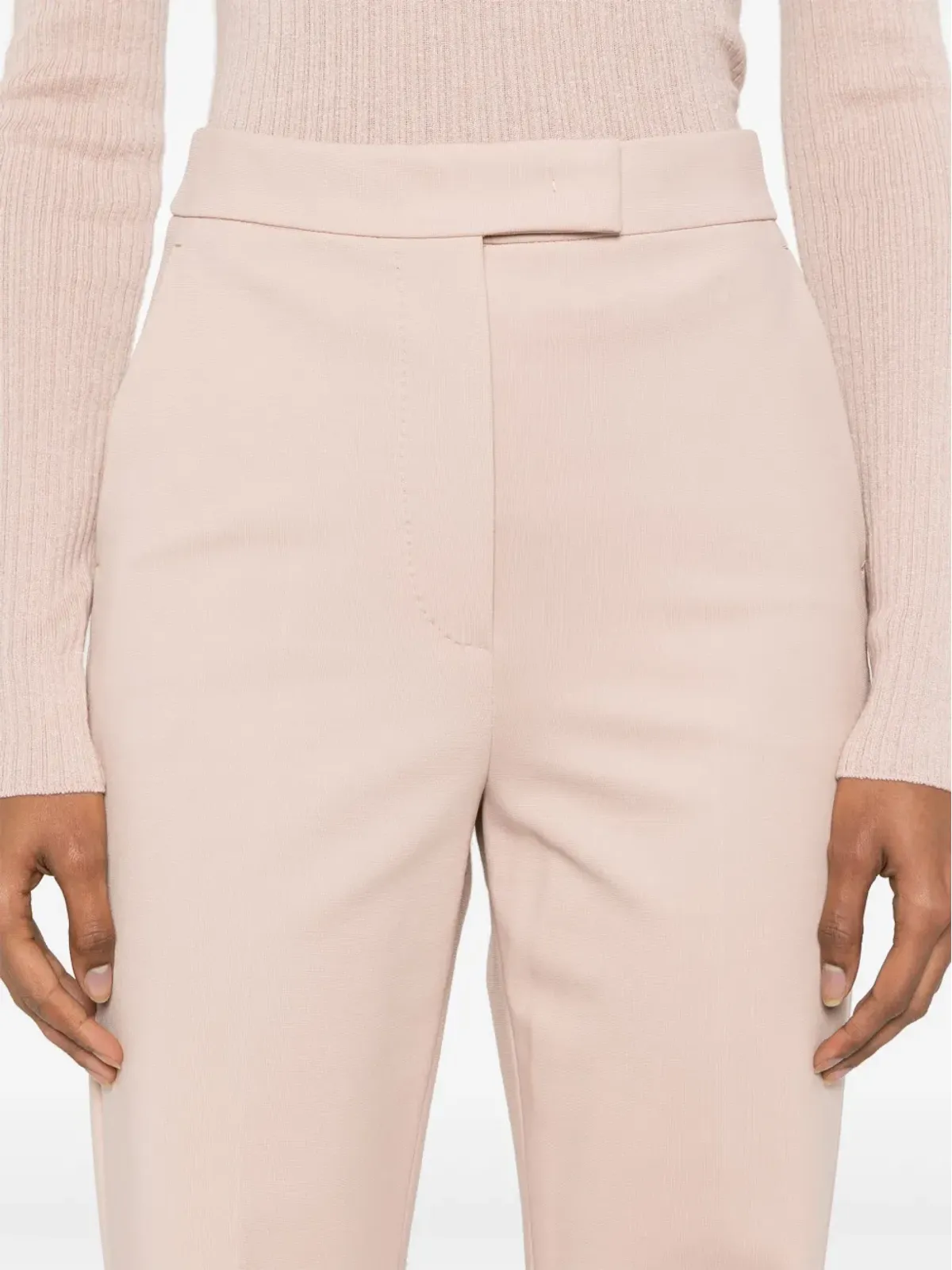 Max Mara ノルチャ ストレートレッグパンツ ピンク - 画像5