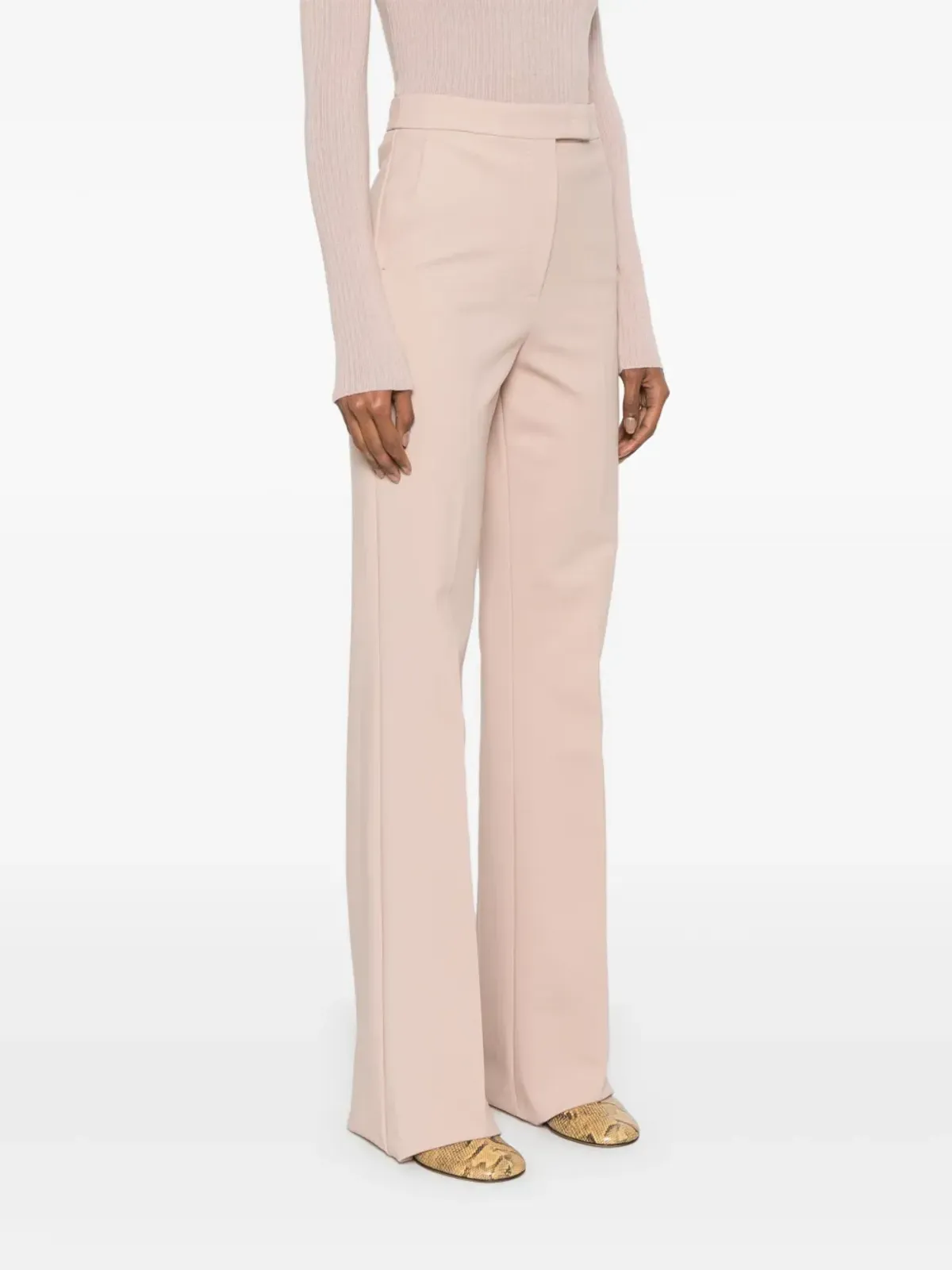 Max Mara ノルチャ ストレートレッグパンツ ピンク - 画像3