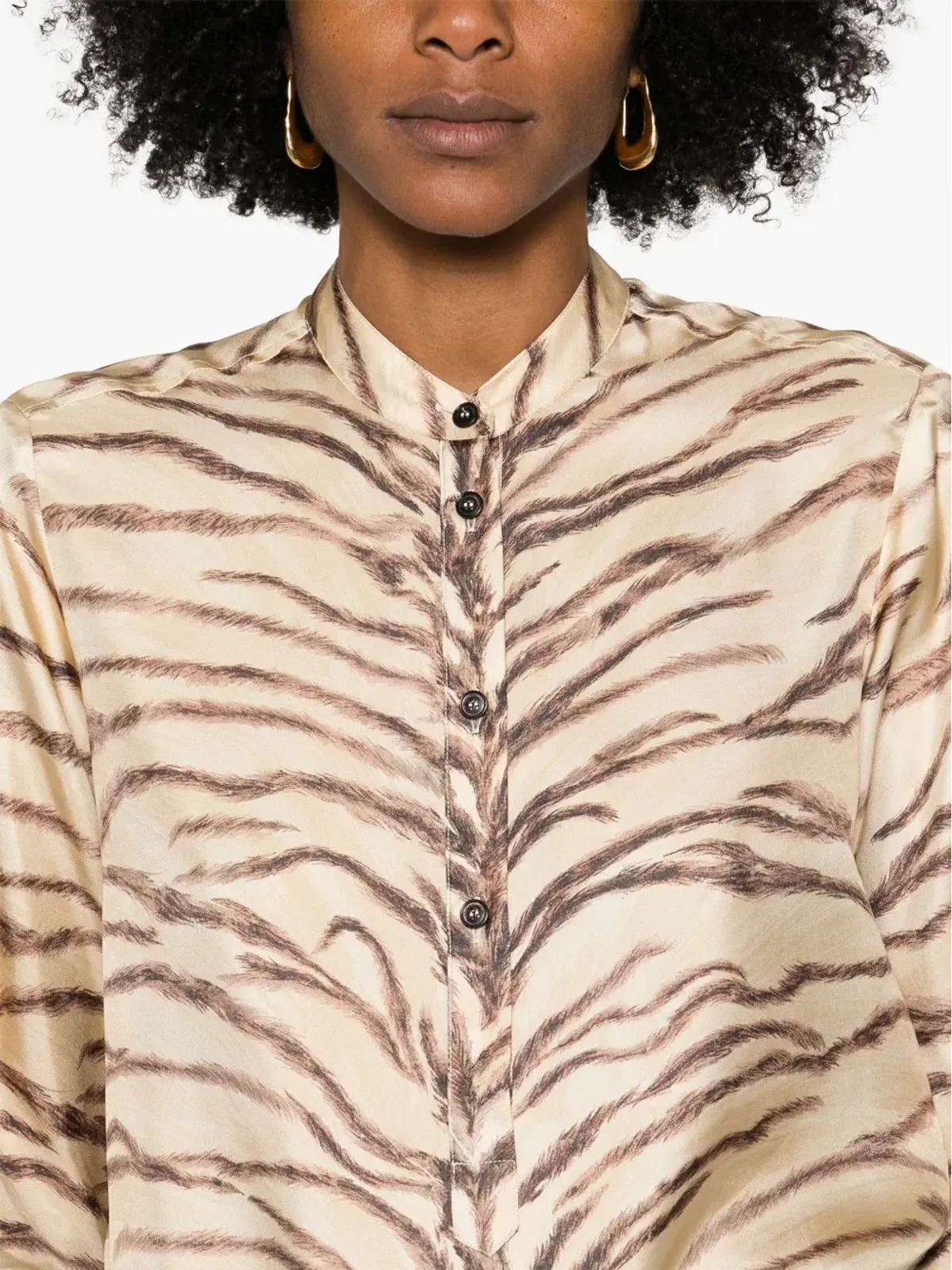 Stella McCartney タイガープリント シャツ - ニュートラルカラー - 画像5