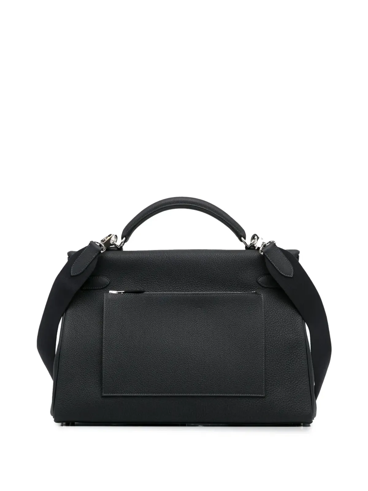 Hermès ビンテージ 2023 トゴ Maxi Kelly 42 サッチェル ブラック - 画像2
