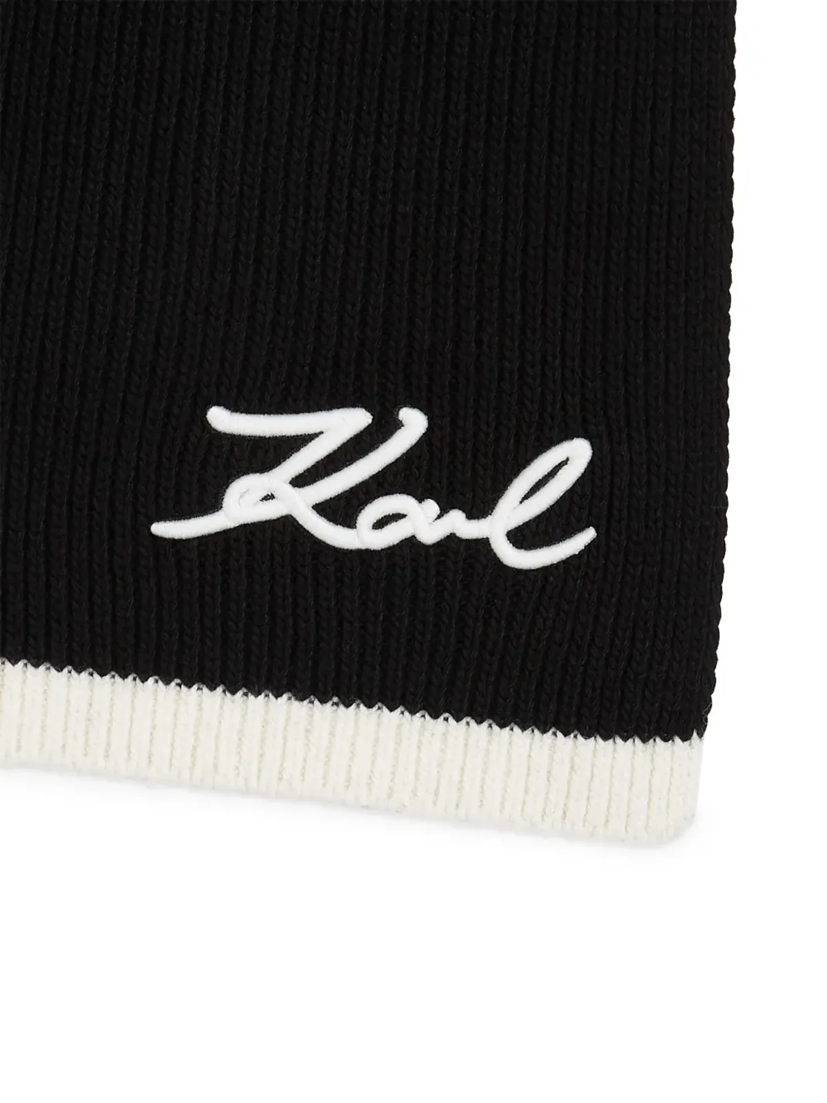 Karl Lagerfeld シグネチャー ニットスカーフ - 画像3
