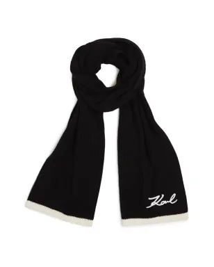 Karl Lagerfeld シグネチャー ニットスカーフ - サムネイル4