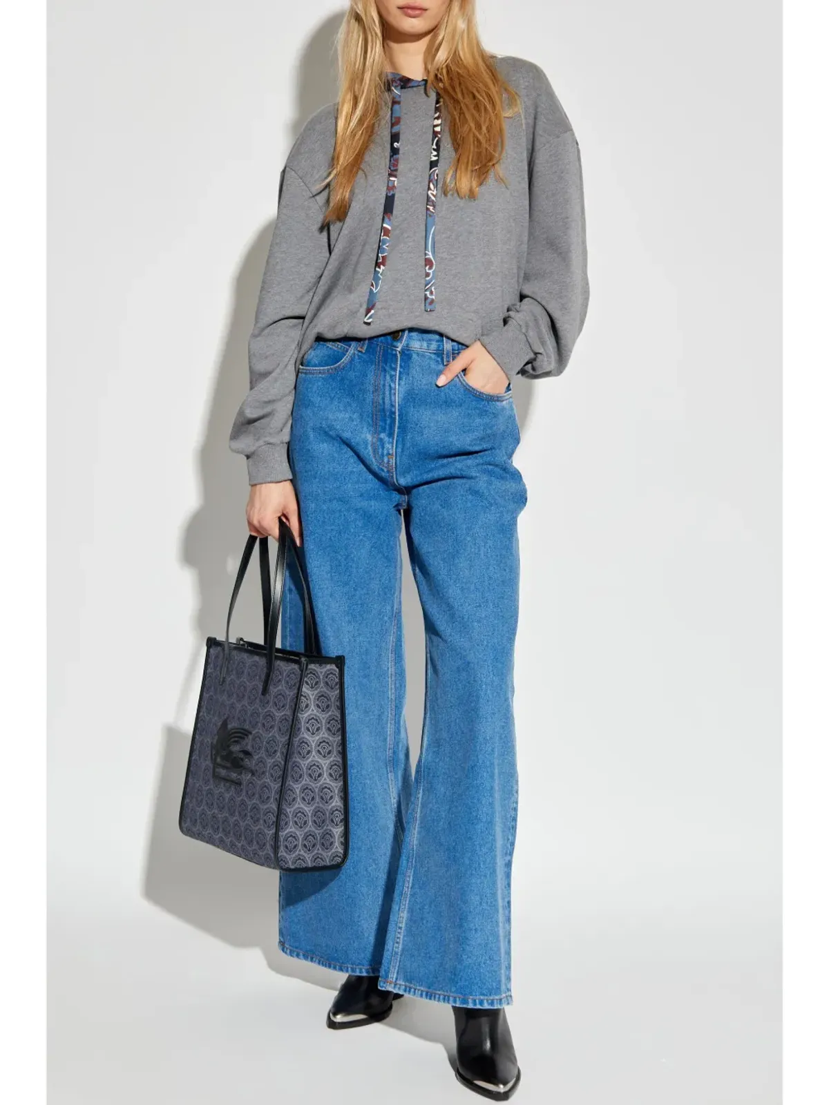 ETRO ワイドレッグ・ハイライズジーンズ - 画像2