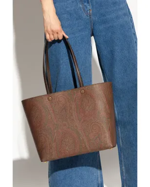 ETRO ペイズリー柄ジャカード ショッパー トートバッグ - ブラウン - サムネイル2