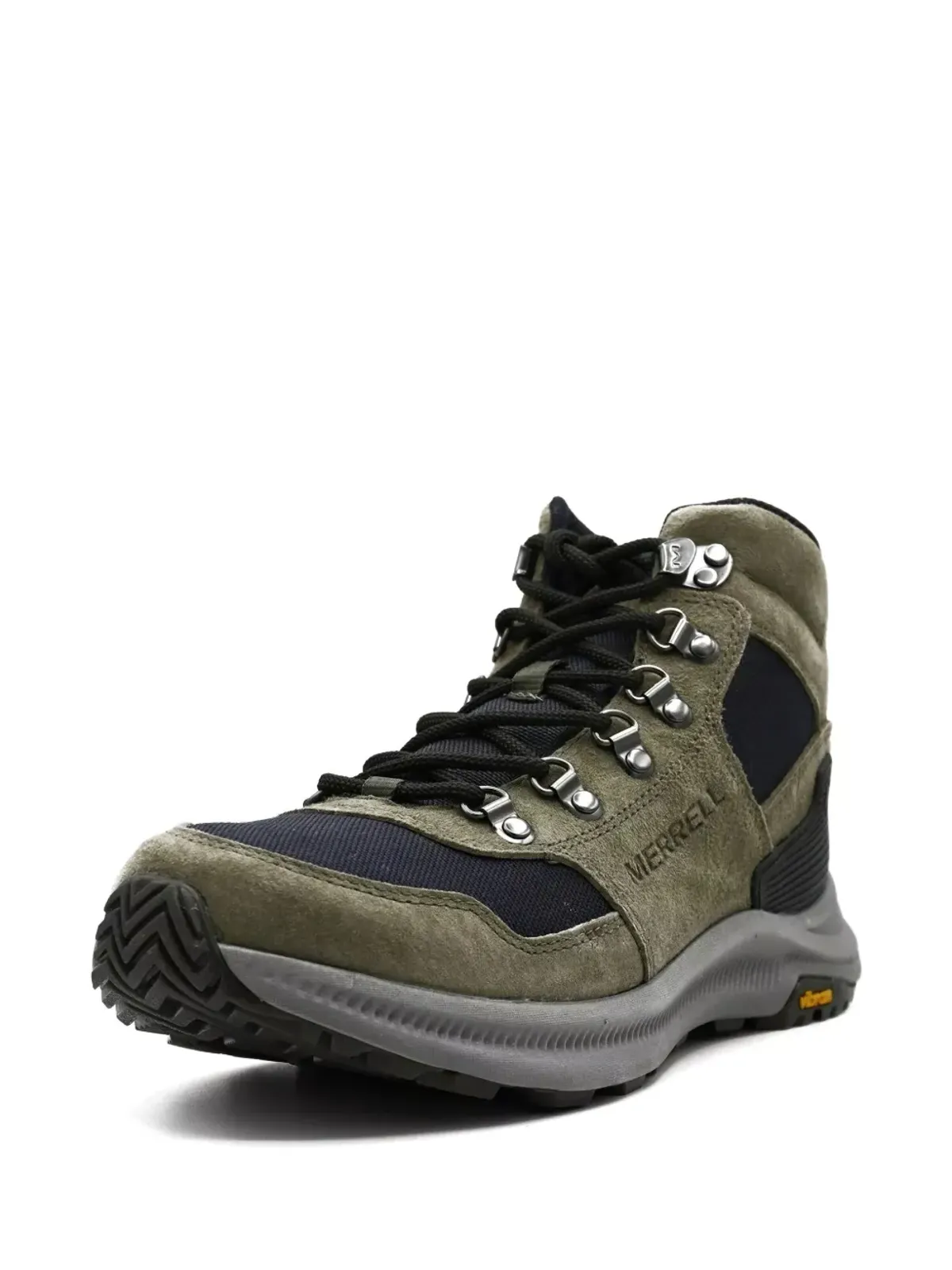 Merrell スエードレザー レースアップ トレーナー - グリーン - 画像2