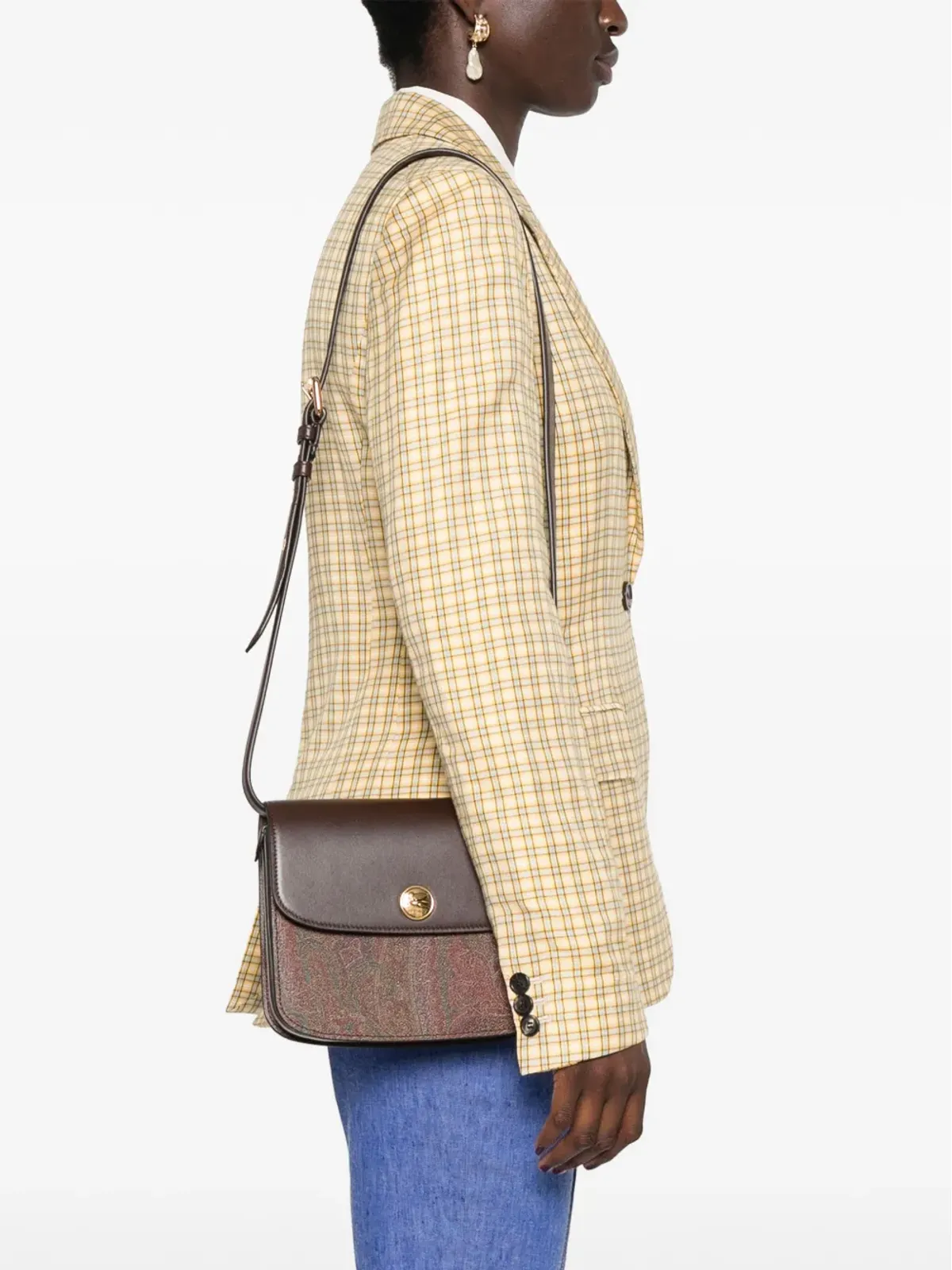 ETRO 小型エッセンシャルクロスボディバッグ - ブラウン - 画像2