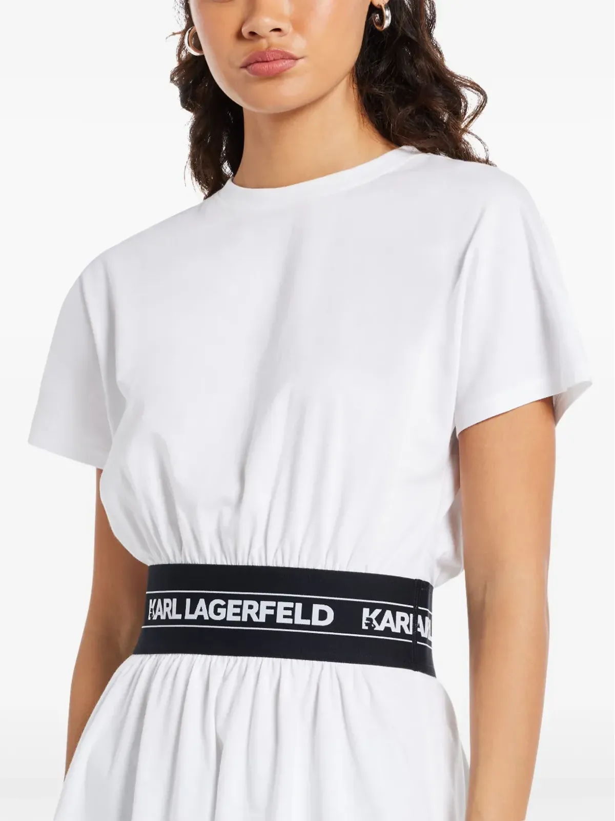 Karl Lagerfeld ロゴテープ Tシャツドレス - 画像5