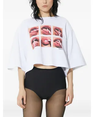 Fiorucci 口元グラフィックTシャツ - サムネイル1