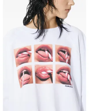 Fiorucci 口元グラフィックTシャツ - サムネイル5