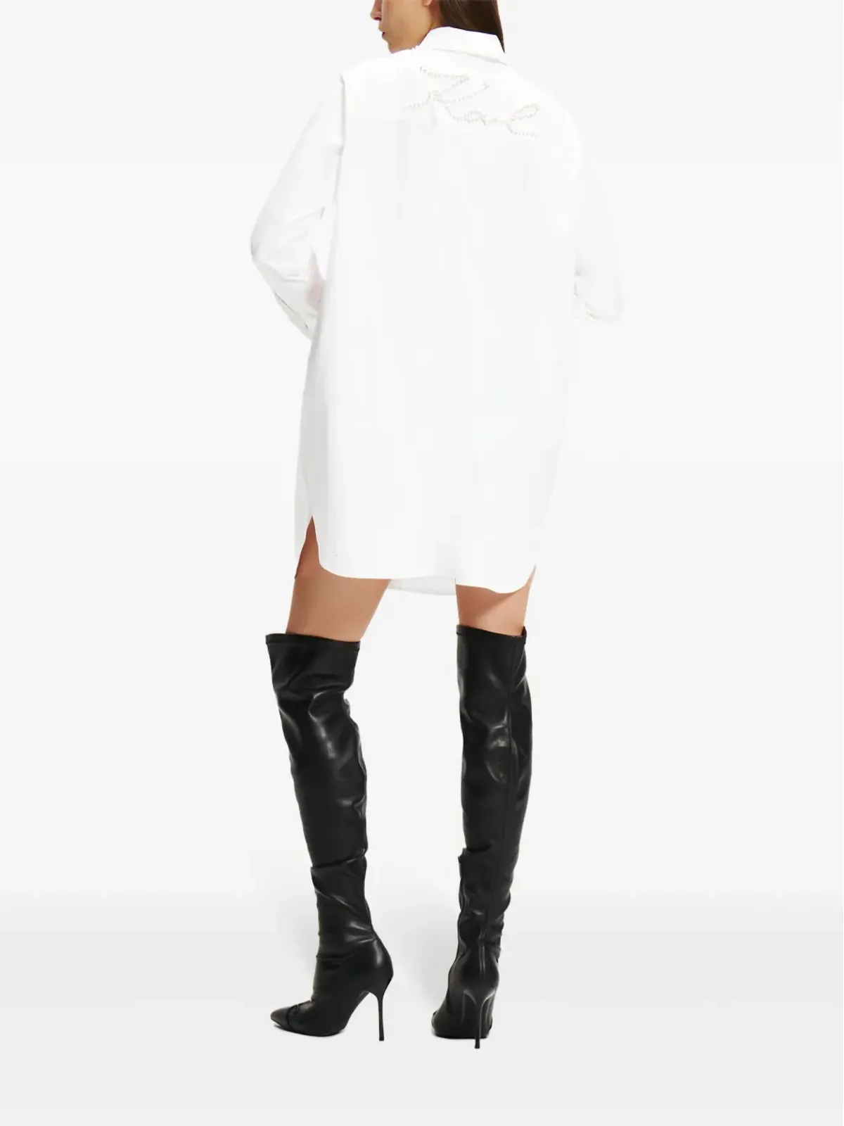Karl Lagerfeld パール装飾のシャツ - 画像4