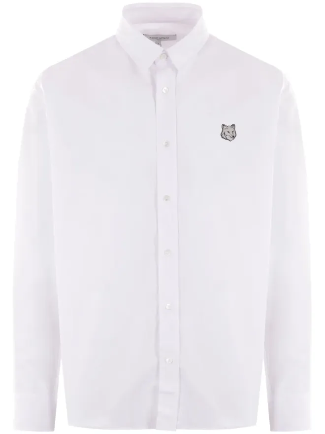 Maison Kitsuné Maison Kitsuné Contour Fox Head シャツ - ホワイトの商品画像