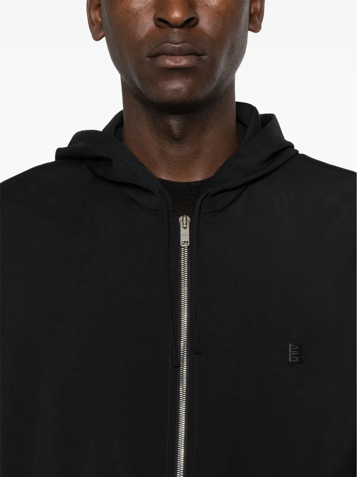 Givenchy 4G ウール ジップ付きフーディ - ブラック - 画像5