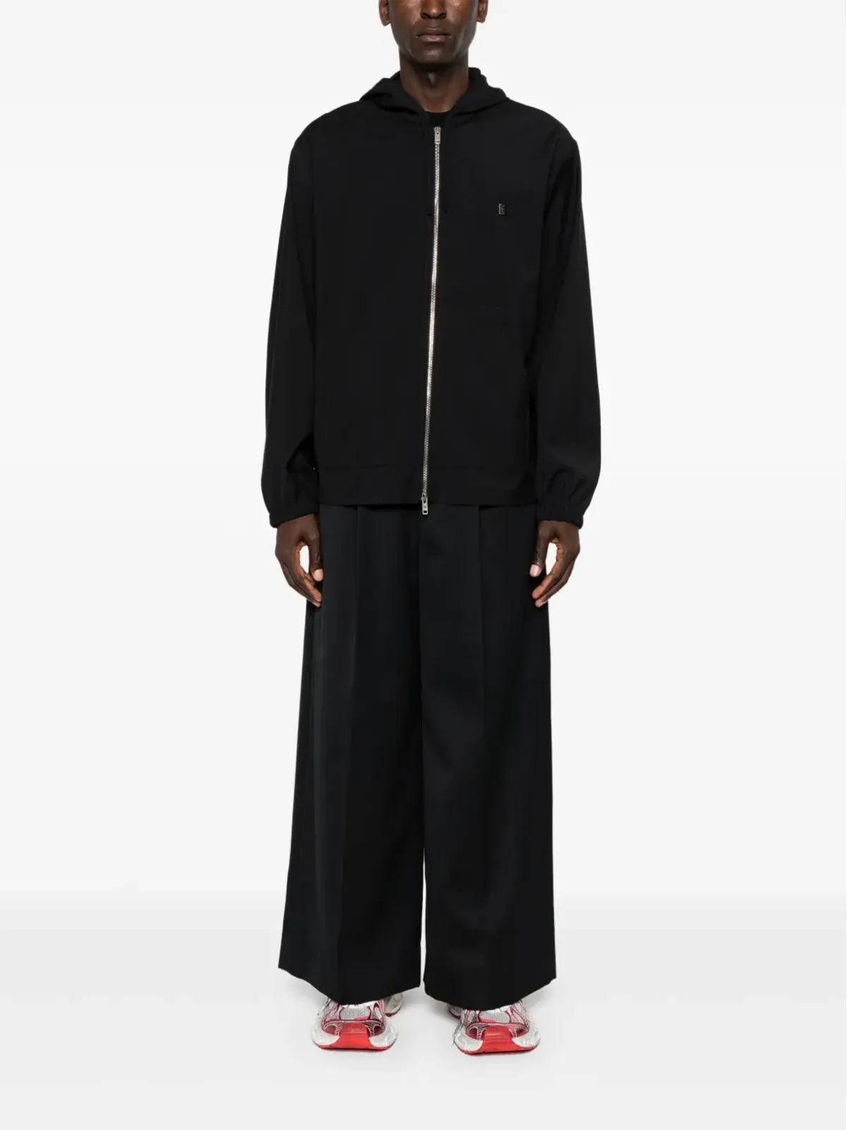 Givenchy 4G ウール ジップ付きフーディ - ブラック - 画像2