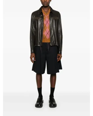 Prada レザーシャツジャケット - サムネイル2