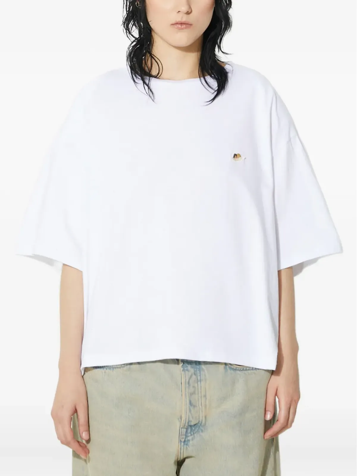 Fiorucci 刺繍入り半袖Tシャツ - White - 画像2