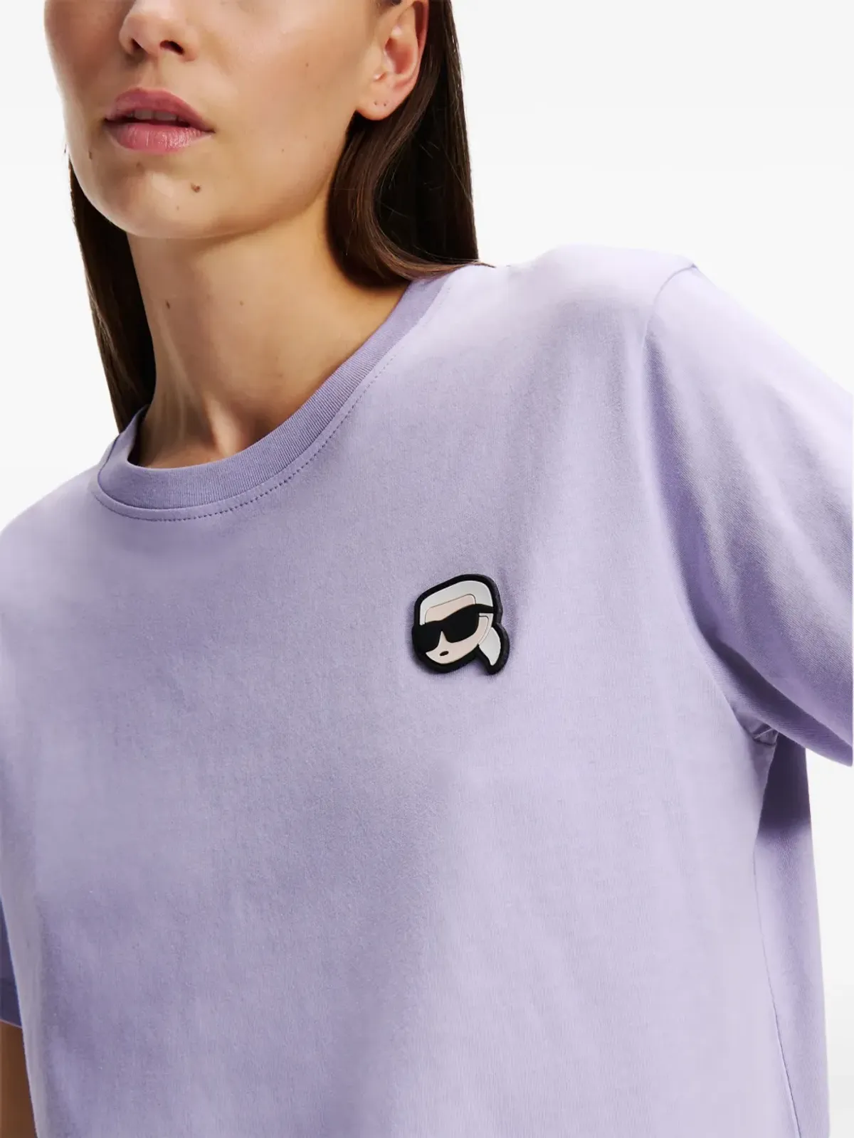 Karl Lagerfeld Ikon Tシャツ - パープル - 画像5