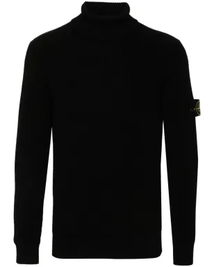Stone Island コンパスバッジ ウール ジャンパー - サムネイル1