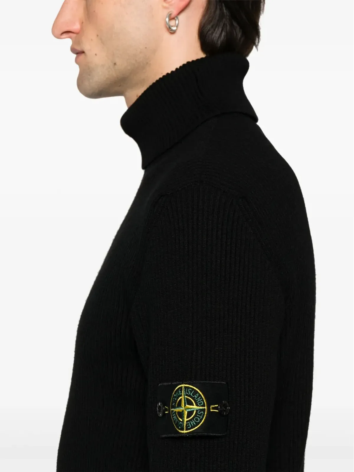 Stone Island コンパスバッジ ウール ジャンパー - 画像5
