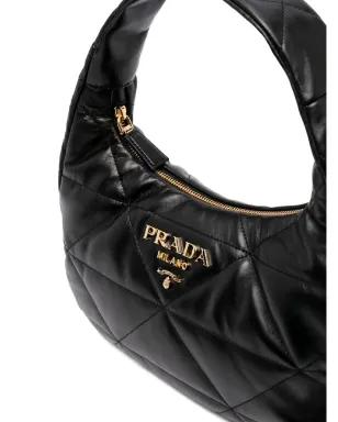 Prada Spectrum キルテッドレザー トートバッグ ブラック - サムネイル2