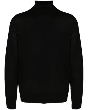 DSQUARED2 ロールネック ヴァージンウール ジャンパー ブラック - サムネイル1