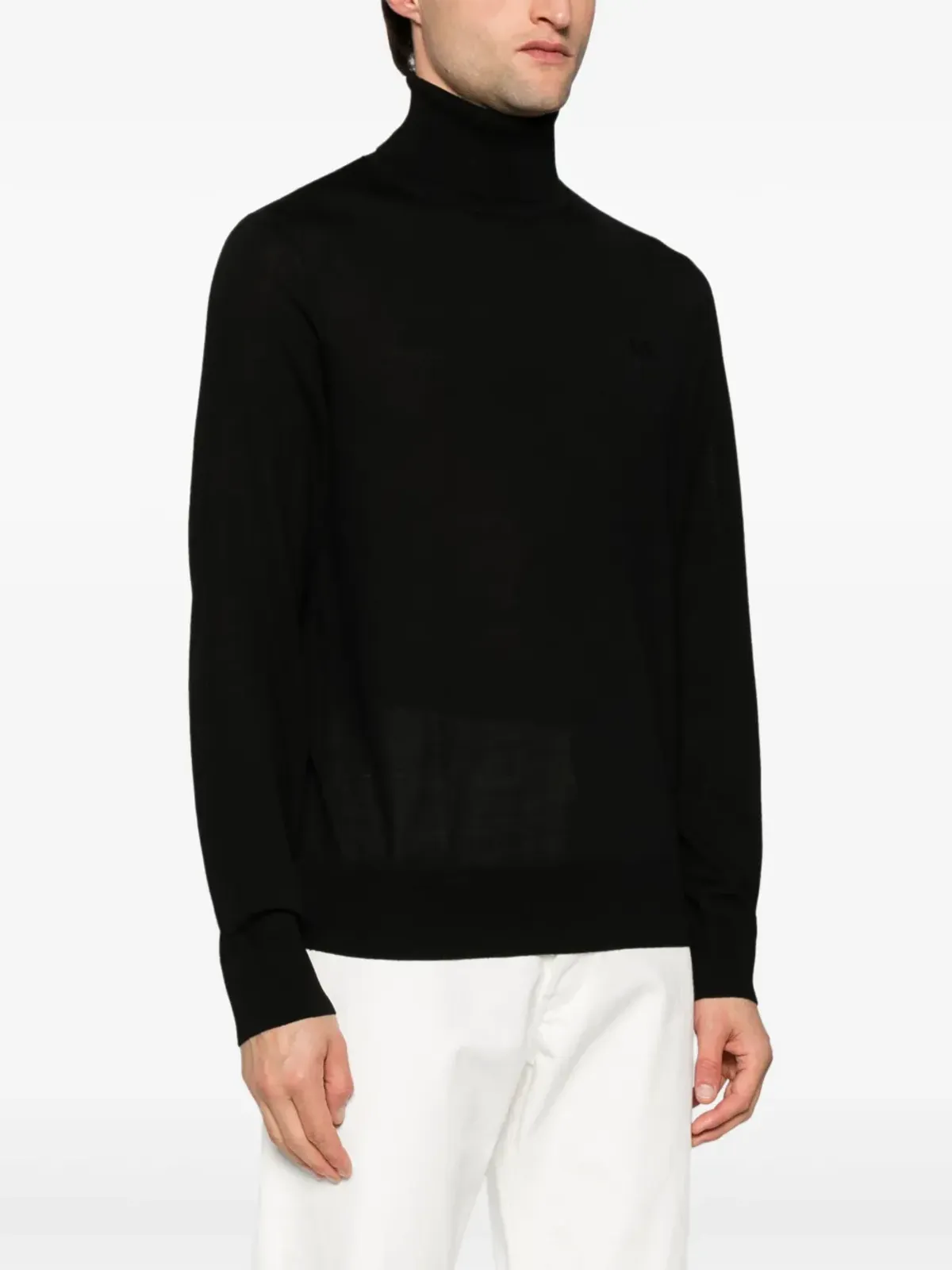 DSQUARED2 ロールネック ヴァージンウール ジャンパー ブラック - 画像3