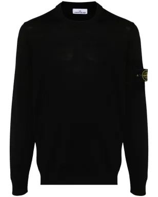 ビンテージ Stone Island ロゴパッチ リブ編みセーター - サムネイル1