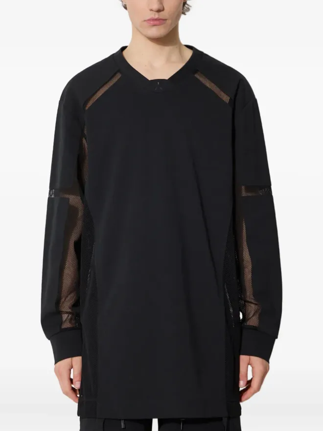 A.A. Spectrum A.A. Spectrum メッシュパネル長袖Tシャツ ブラックの商品画像