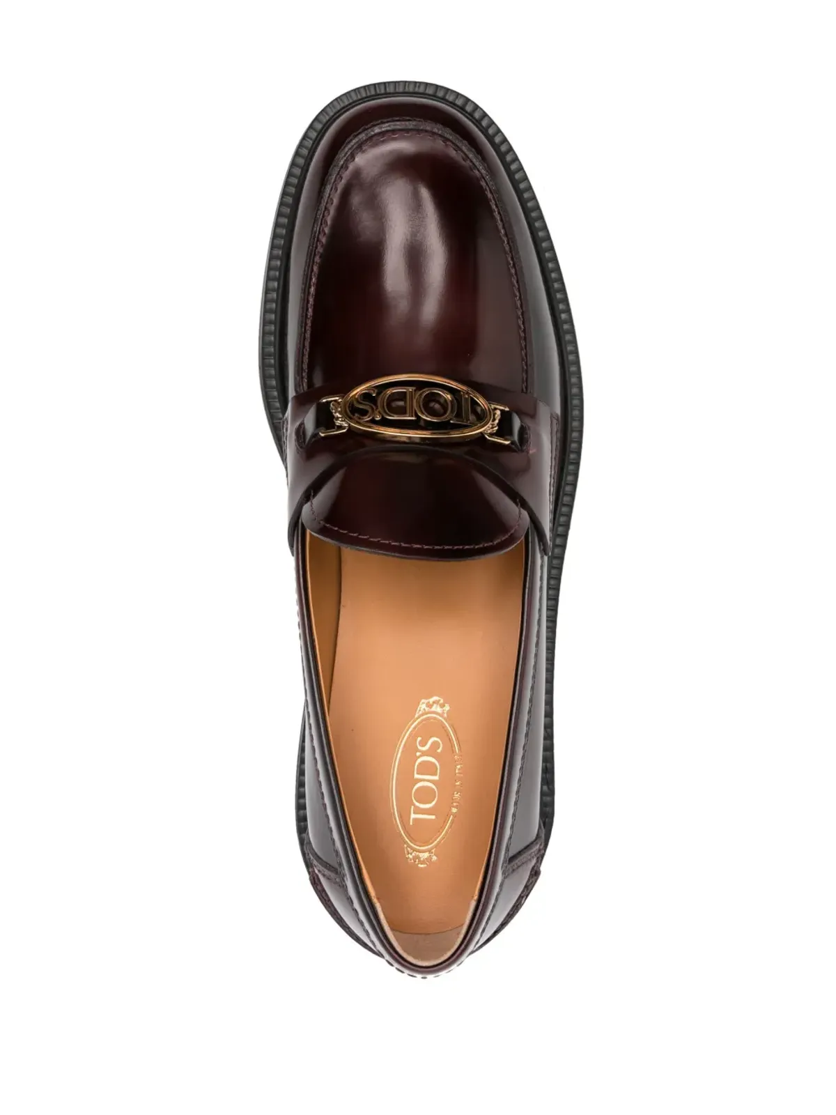 Tod's ロゴプレート ローファー - 画像4