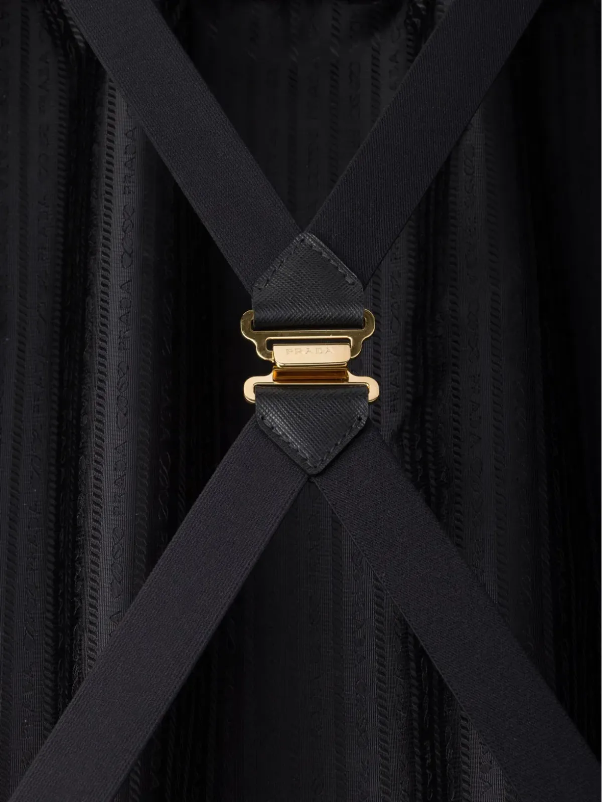 Prada トライアングルロゴ刺繍 トロリー - ブラック - 画像4