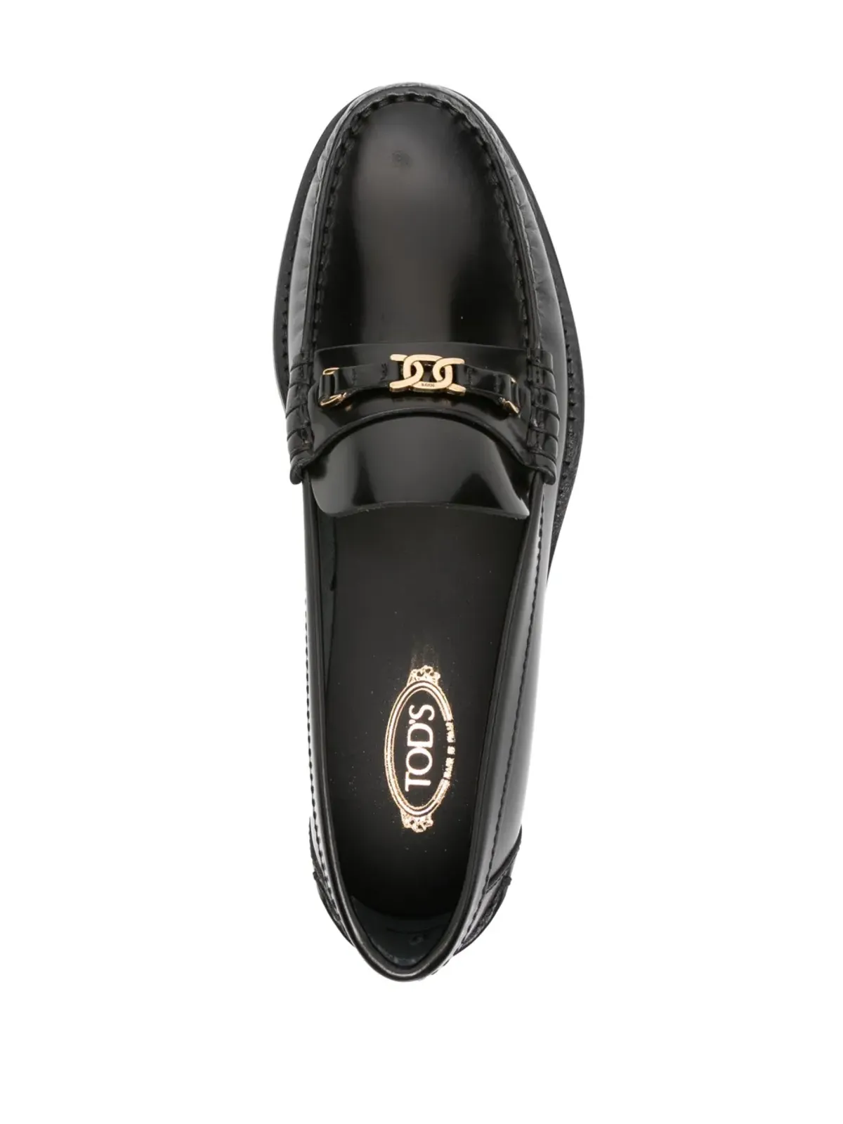 Tod's チェーンディテール レザー ローファー - 画像4