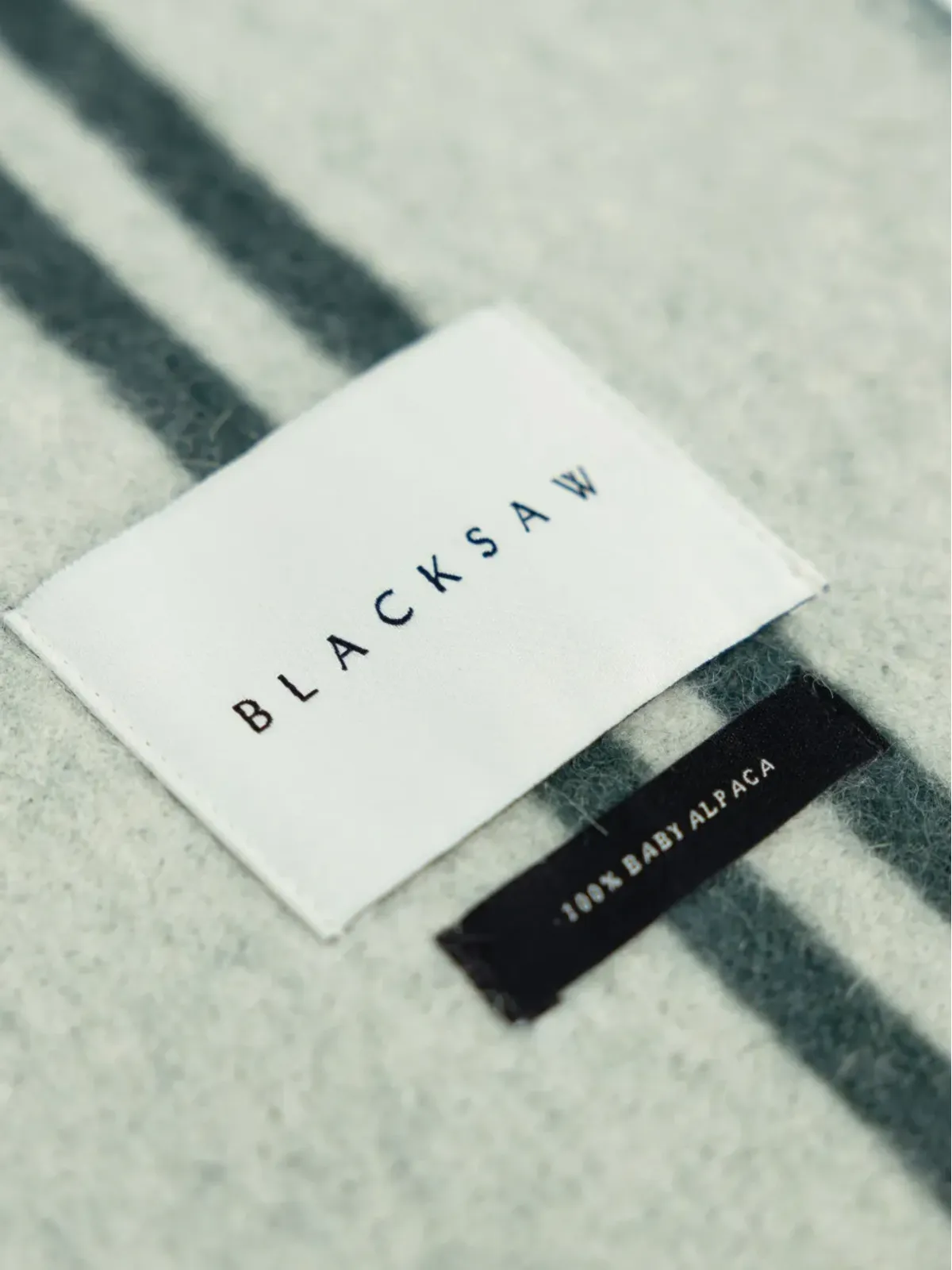 BLACKSAW Straits アルパカウール ブランケット - 画像4