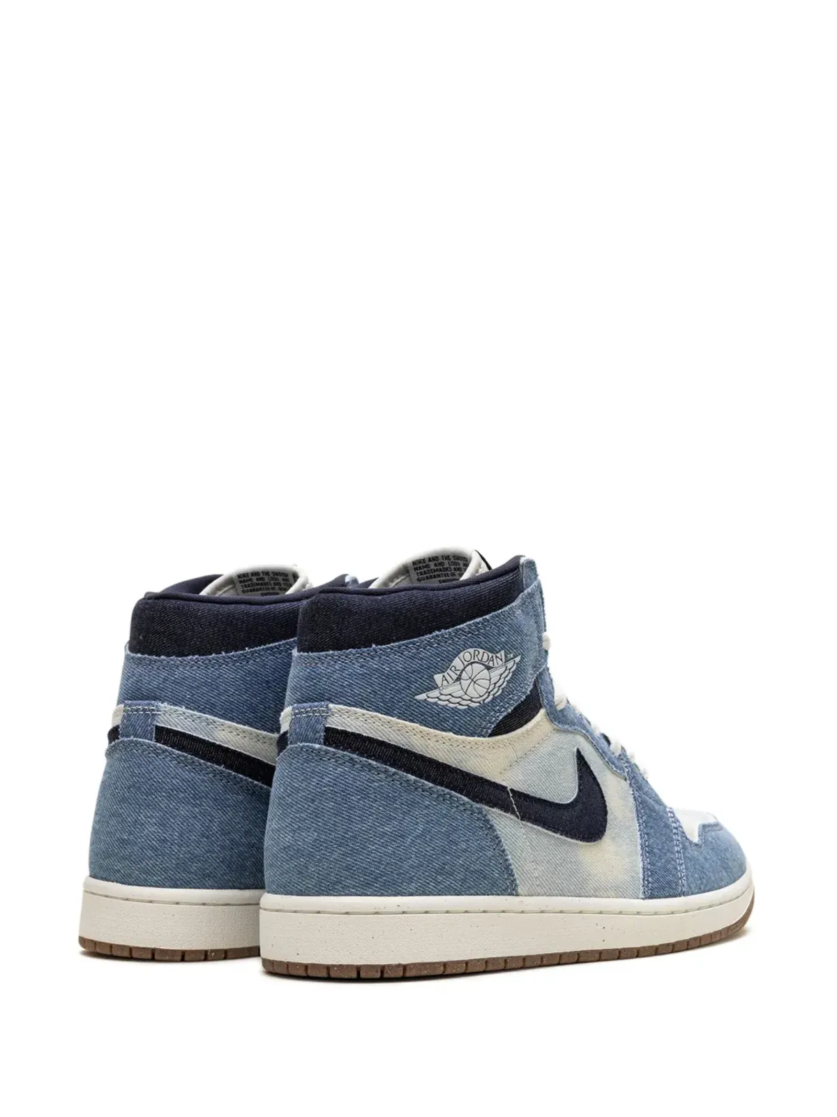 Jordan エア ジョーダン 1 レトロ ハイ OG デニム スニーカー - 画像3