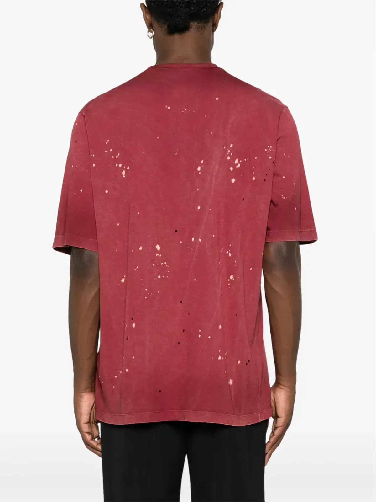 DSQUARED2 ロゴプリント ダメージ加工風 Tシャツ - 画像4