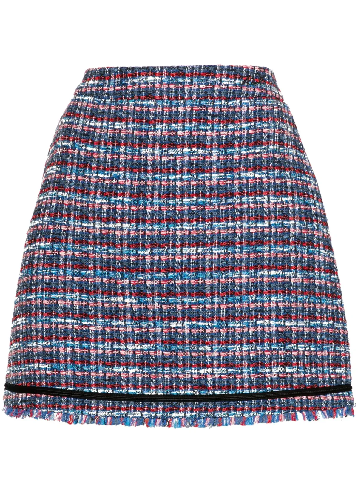 Karl Lagerfeld bouclé ミニスカート - ブルー - 画像1