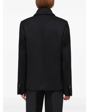 Ferragamo ヴァージンウール混紡ピーコート - ブラック - サムネイル4