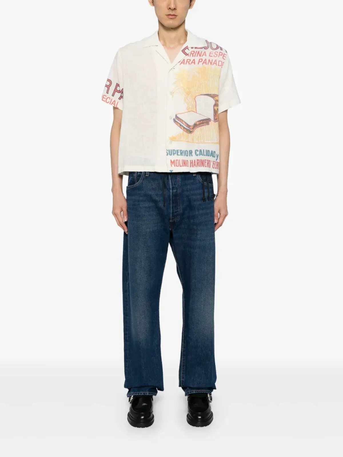 Bless x Levi's ジップディテール コットンジーンズ - 画像2
