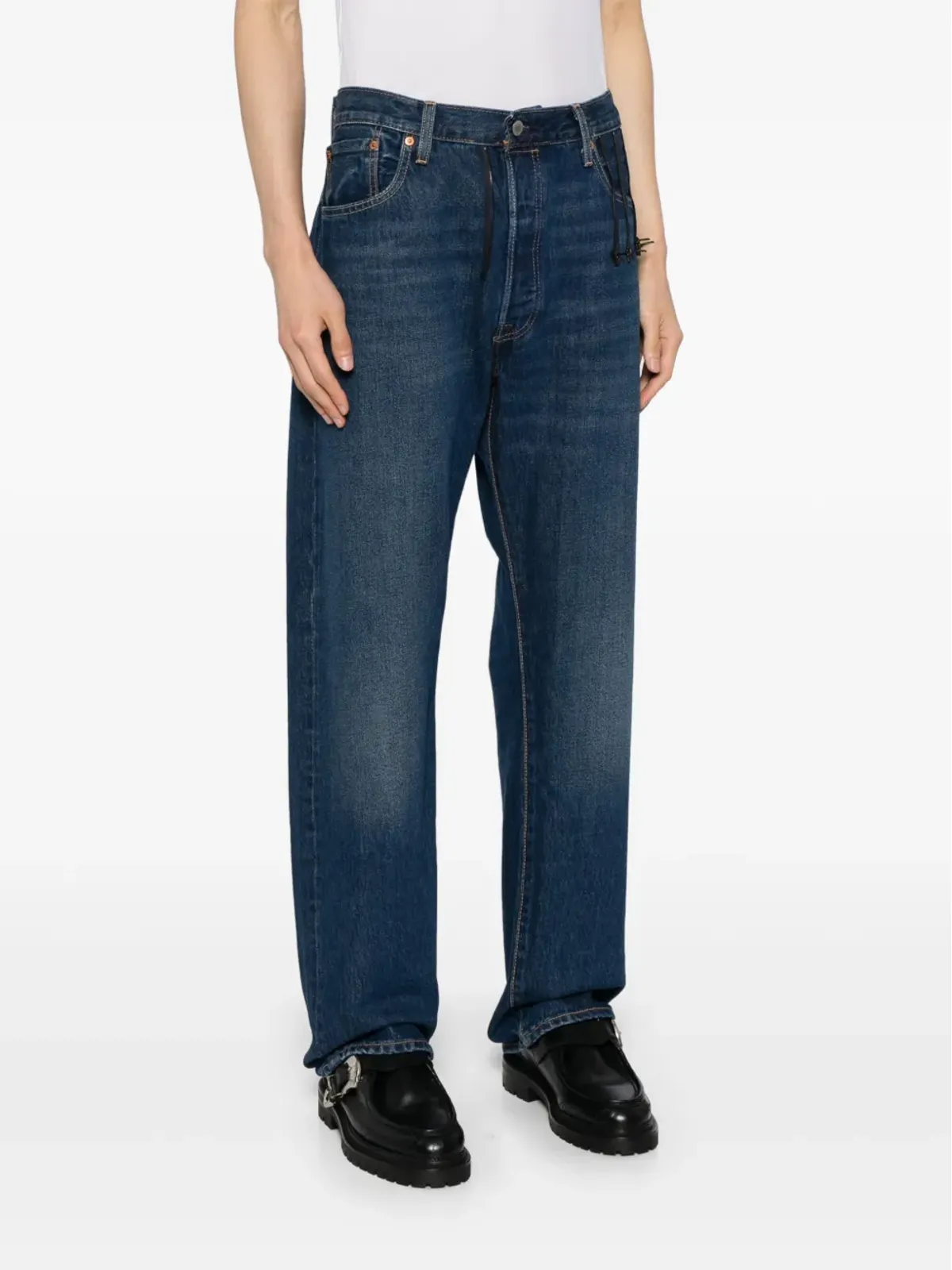 Bless x Levi's ジップディテール コットンジーンズ - 画像4