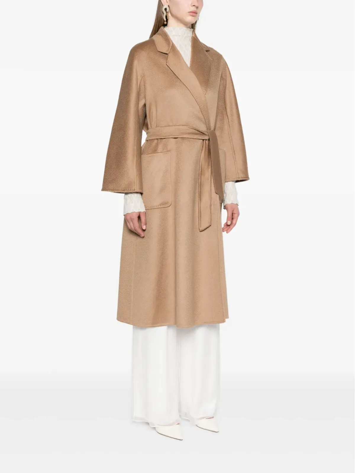 Max Mara Ludmilla Icon ベルト付きコート - ニュートラルカラー - 画像3