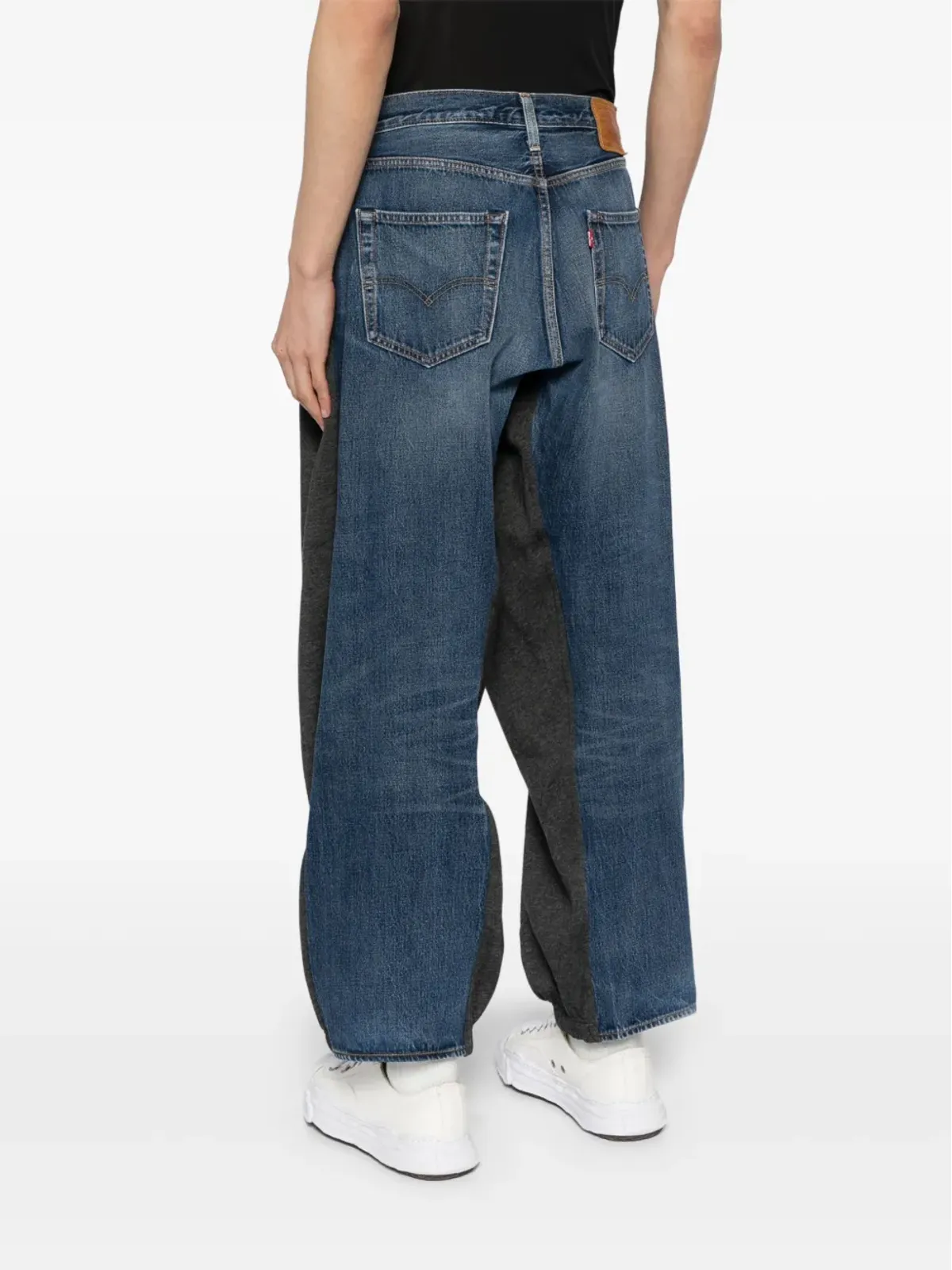 Bless X Levi's デニム トラックパンツ - グレー - 画像4