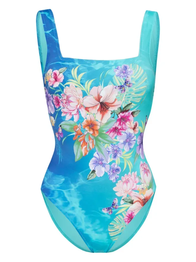 Johnny Was Johnny Was Water Tropic スクエアネック水着の商品画像