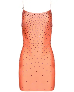 Oséree クリスタル装飾付きサテンミニドレス - サムネイル1